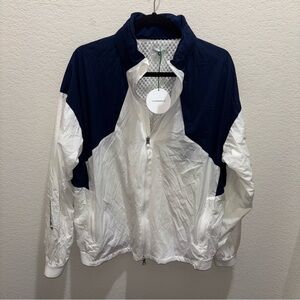 Hype Golf White and Navy Windbreaker Jacket